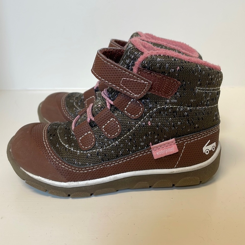 See Kai Run Sam girls waterproof snow boots